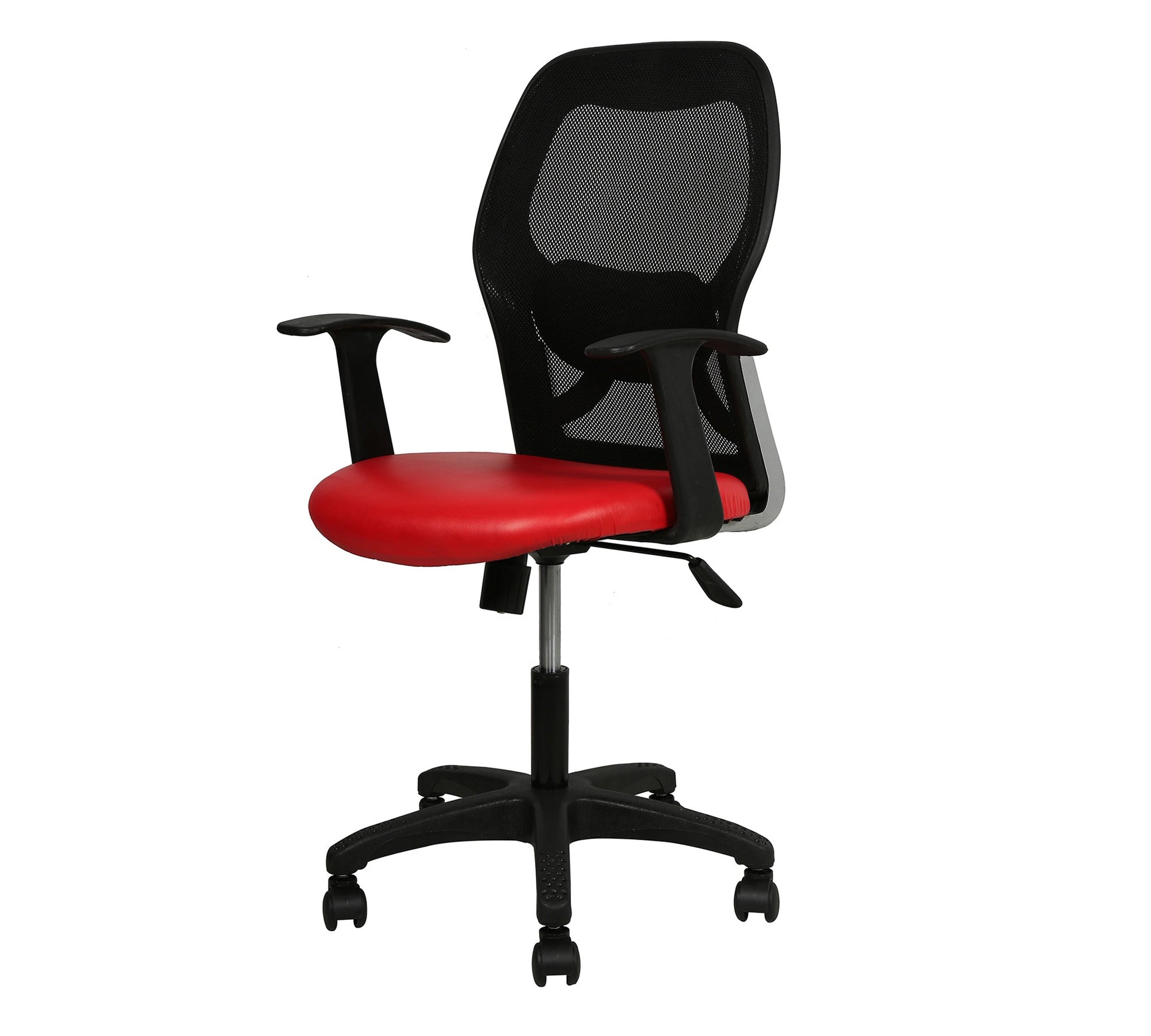 Mid Back Mesh Chair Ergonomic Design with Breathable Back, Cushioned Seat, Adjustable Height and Rolling Base for Home Office Workstation