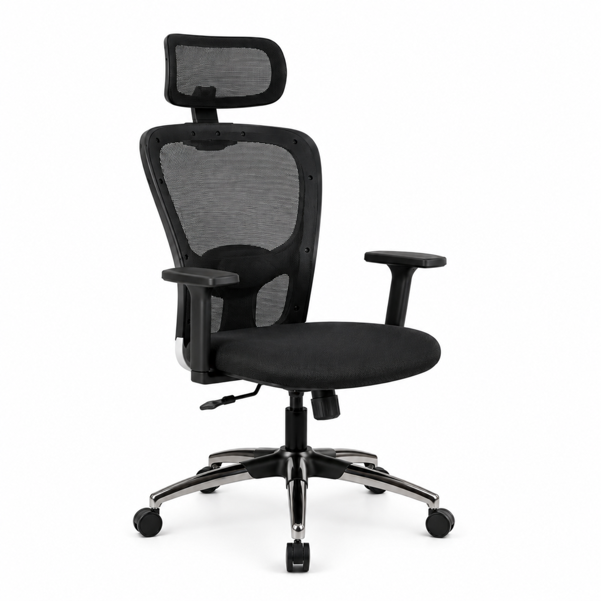 Premium Ergonomic High Back Mesh Office Chair with Adjustable Headrest, Lumbar Support, Height Adjustment, Swivel Computer Chair for Home Office & Workspace