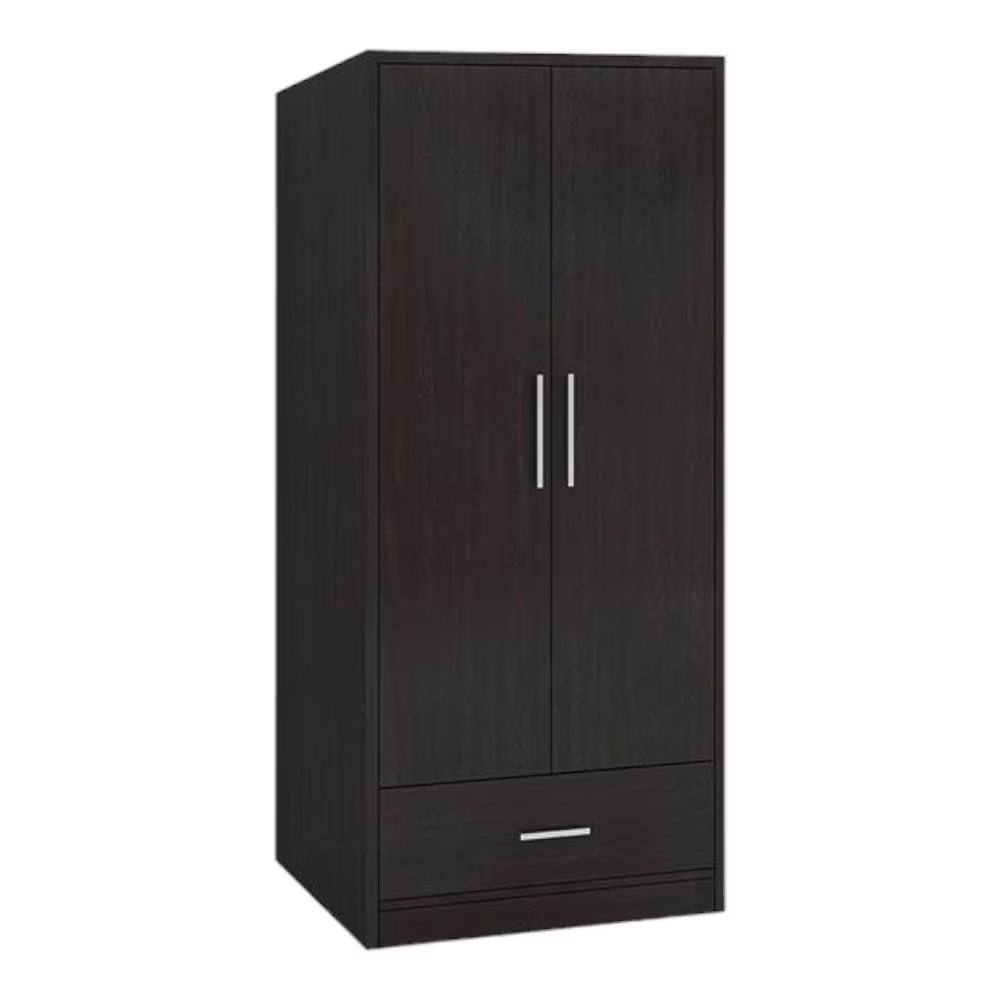 Wardrobe Wooden Bedroom Almirah with 2 Doors, Drawer Unit and Premium Design