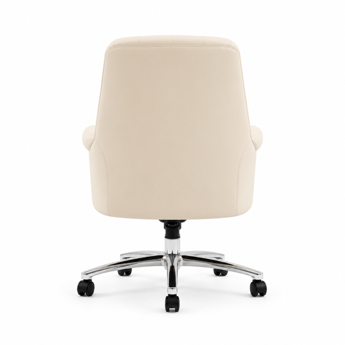 Luxury Director Chair with Button-Tufted Upholstery, Ergonomic, Padded Armrests, and Chrome Base for Modern Office Chair
