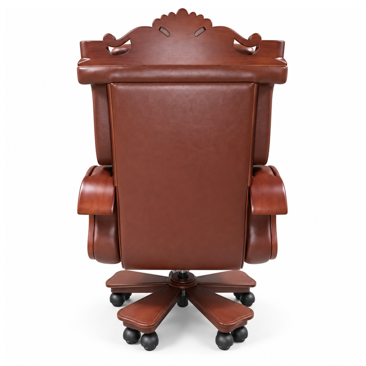 Luxury Director Chair for office Royal Design with Handcrafted & Leatherette & Recliner & Height Adjustable and Revolving Chair