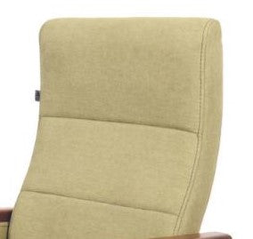 High Back Wooden with Fabric Revolving & Recliner Chair | Director Chair | Office - Cream Color