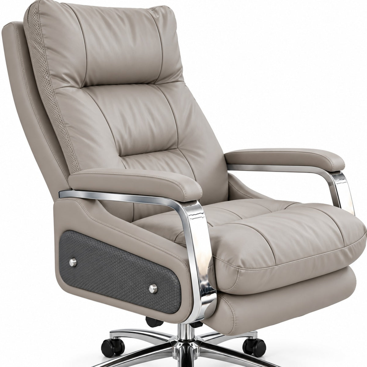 Premium Ergonomic High-Back Director Office Chair with Recliner, Lumbar Support, Padded Headrest, Cushioned Seat, Adjustable Height & 360° Swivel for All-Day Comfort