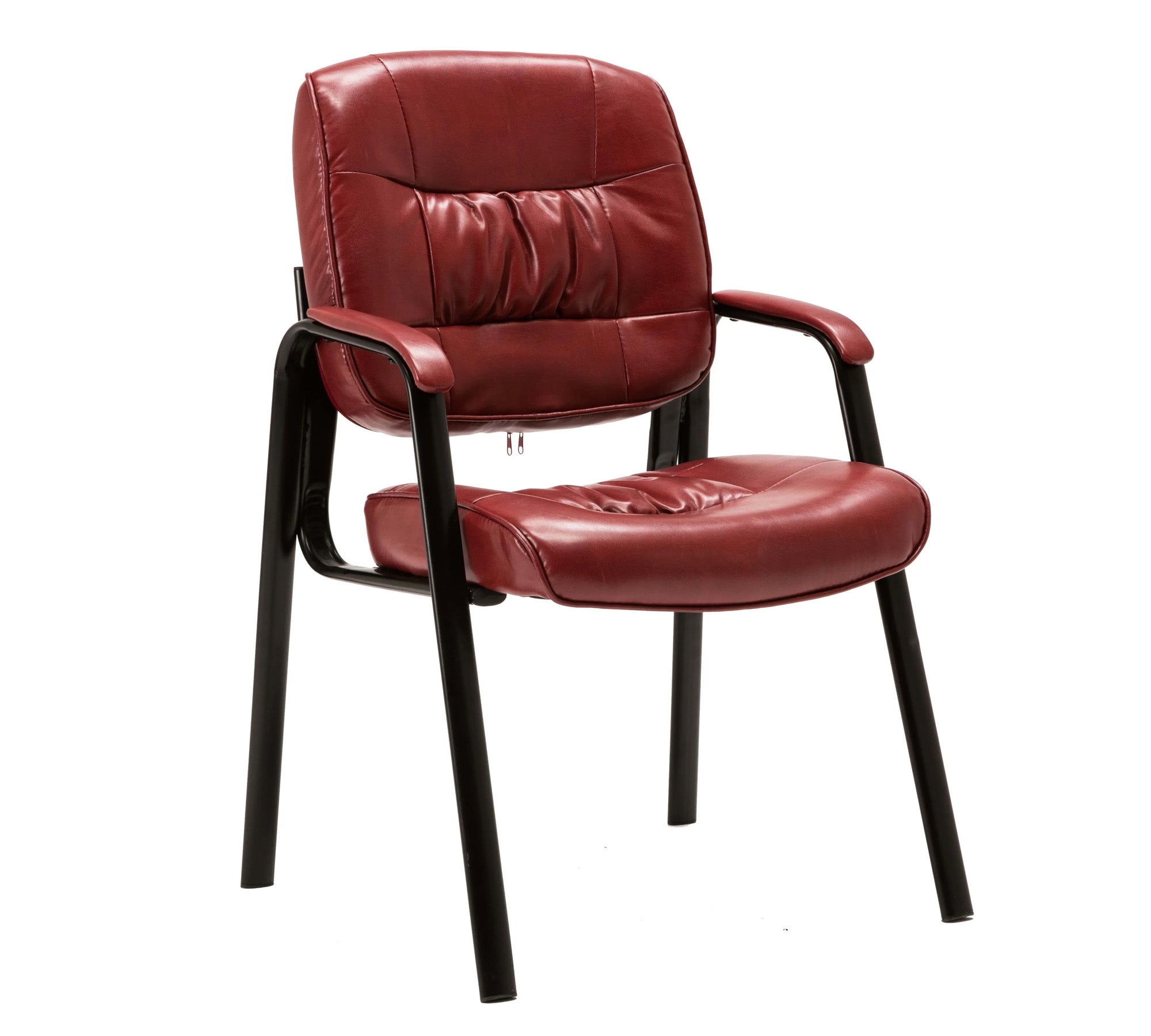 Premium Leatherette Guest Chair for Office – Sleek & Comfortable Design  Modern Leatherette Fabric Office Chair – Ideal for Reception & Meeting Rooms