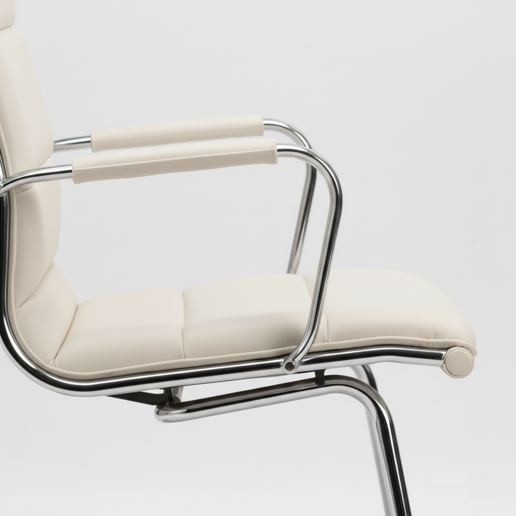Premium Leatherette Upholstered Office Visitor Chair – Perfect for Waiting & Office Environment