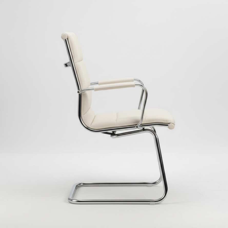 Premium Leatherette Upholstered Office Visitor Chair – Perfect for Waiting & Office Environment