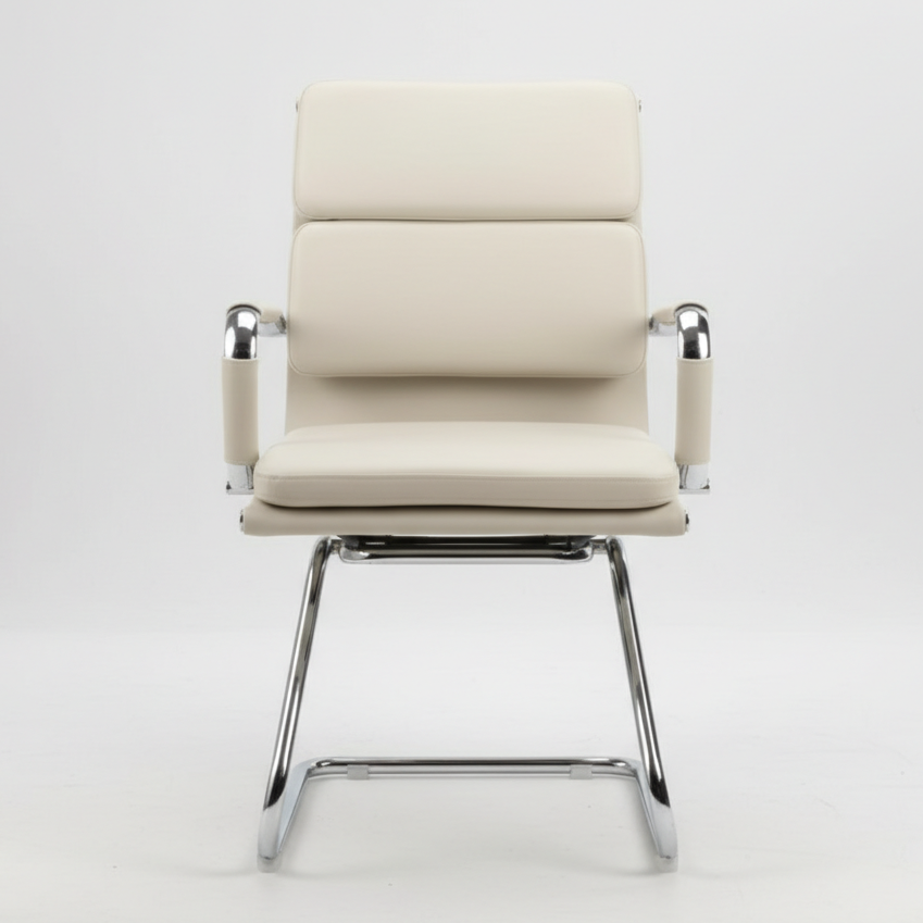 Premium Leatherette Upholstered Office Visitor Chair – Perfect for Waiting & Office Environment