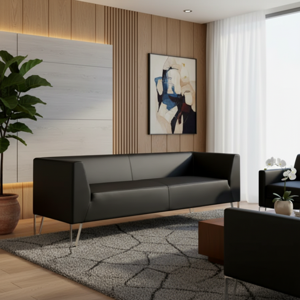 3 Seater Sofa with Minimalist Modern Sofa with Space Efficient Design and Premium Finish