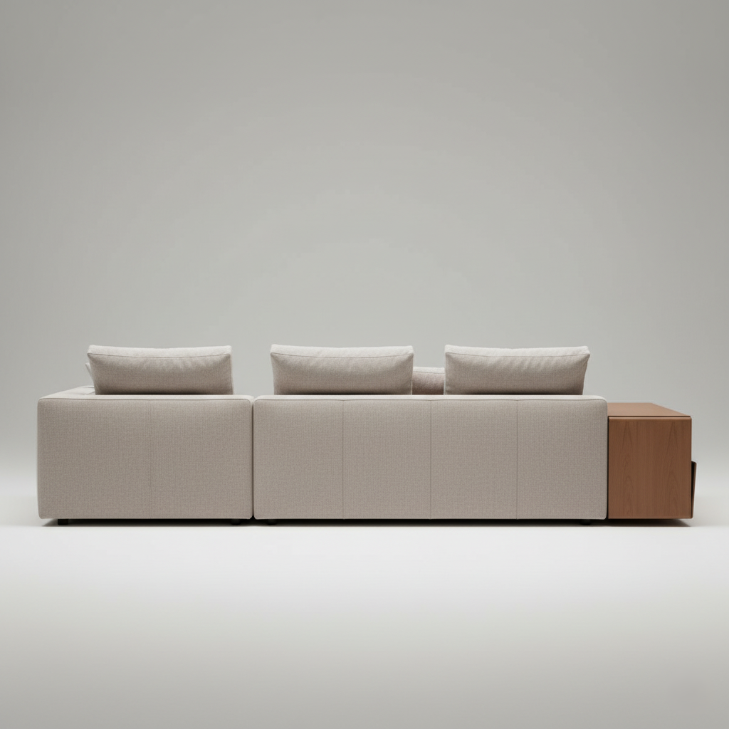 Corner Sectional L- Shape 5 Seater Modern Soda Made in Marandi wood with Suede Velvet Upholstery - Best Design Sofa  (Sofa Only)