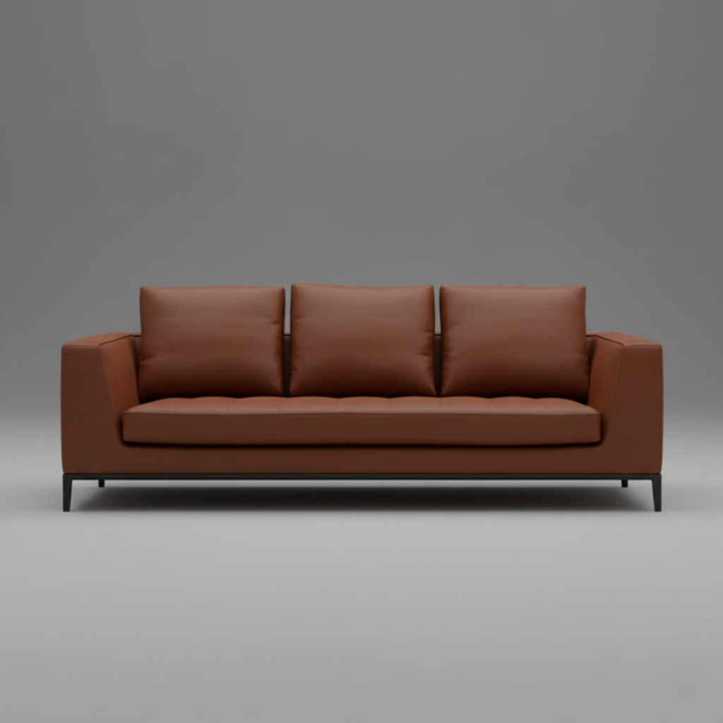 3 Seater Sofa For Home Furniture with Wide Armrests and Comfortable Back Support