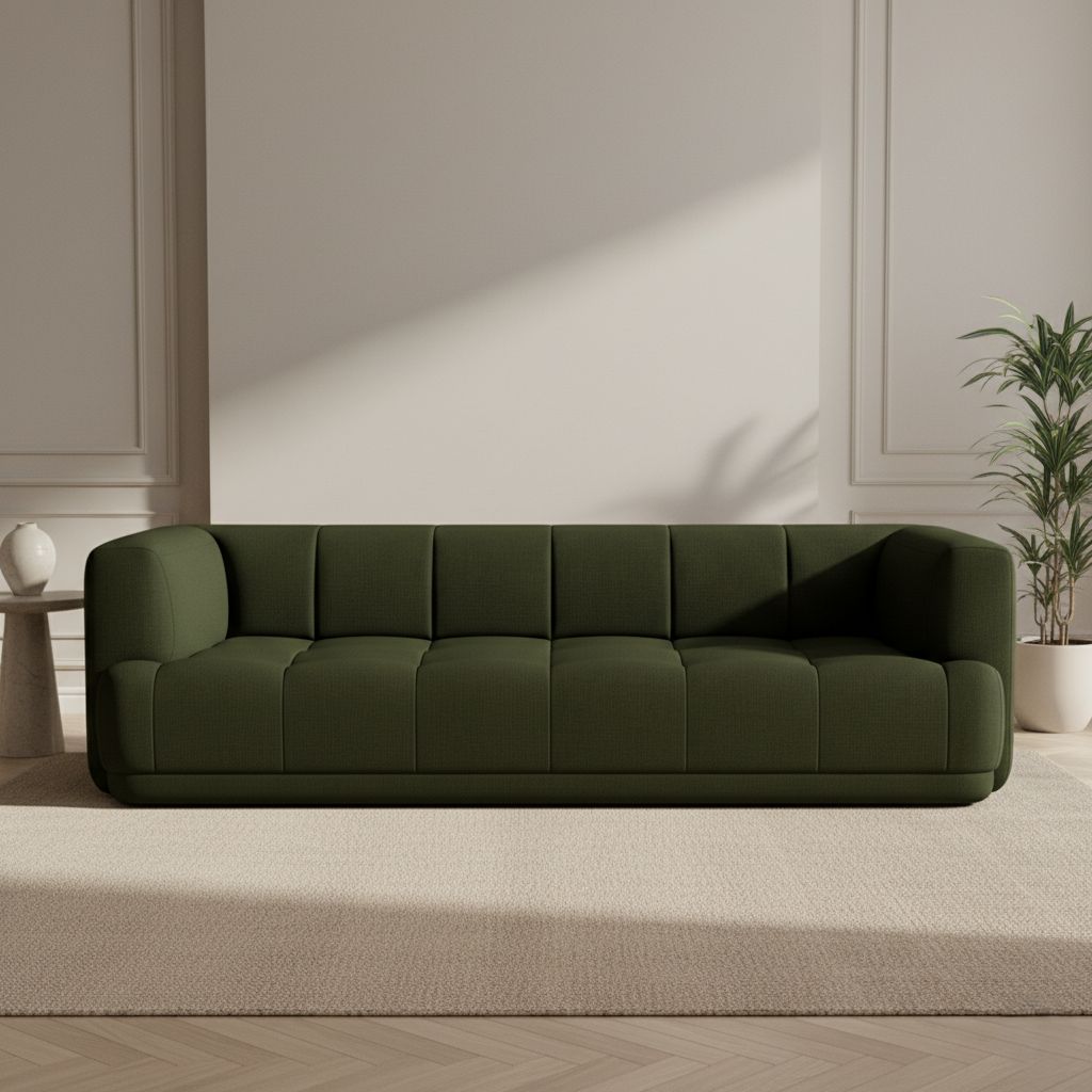 3 Seater Luxury Italian Sofa with Premium Design & Comfort, and Durable Upholstery for Living Rooms