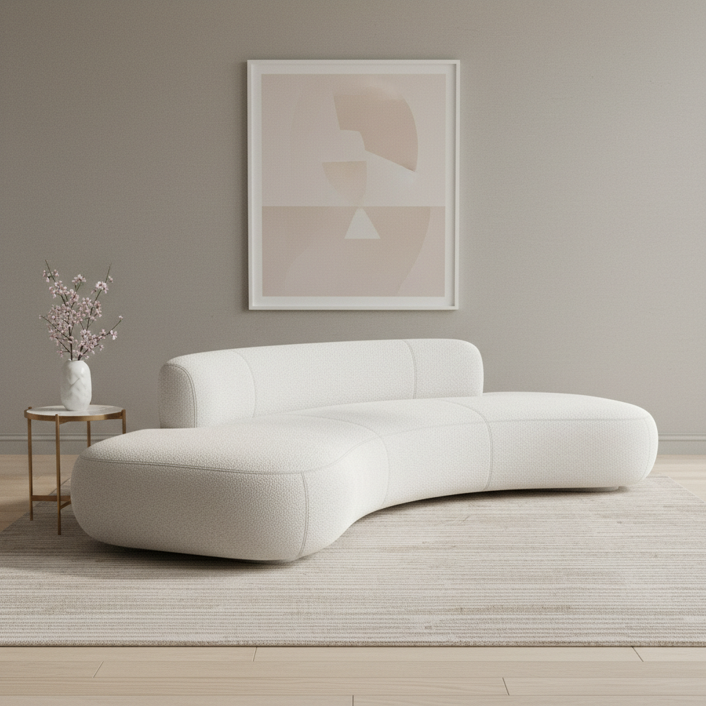 Modern Italian Sofa Crafted with Premium Leather for Luxury Living Room Comfort Stylish