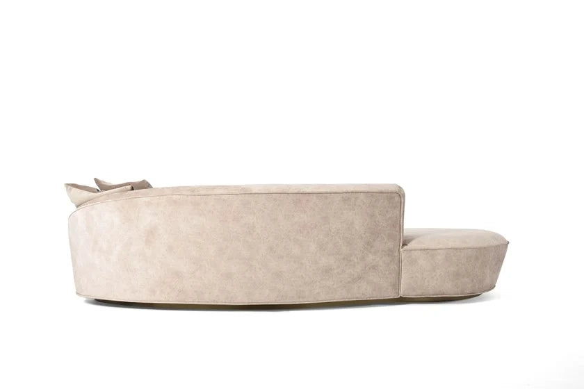 বাঁকা ৩ আসন বিশিষ্ট সোফা, ঘরের আসবাবের জন্য আধুনিক ডিজাইনার, ক্লাসিক এবং সমসাময়িক ডিজাইনের নিখুঁত মিশ্রণ।