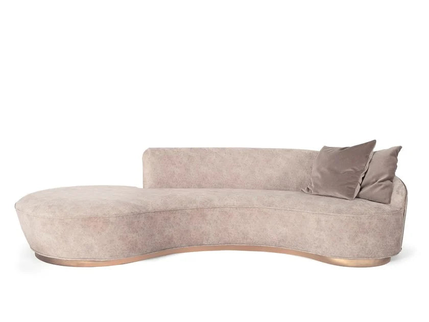 বাঁকা ৩ আসন বিশিষ্ট সোফা, ঘরের আসবাবের জন্য আধুনিক ডিজাইনার, ক্লাসিক এবং সমসাময়িক ডিজাইনের নিখুঁত মিশ্রণ।