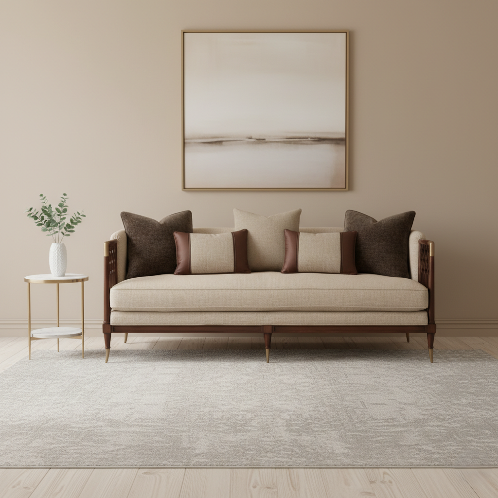 3 Seater Sofa with Luxury Comfort and Modern Style Perfect for Living Rooms, Upscale Homes and Interior Spaces