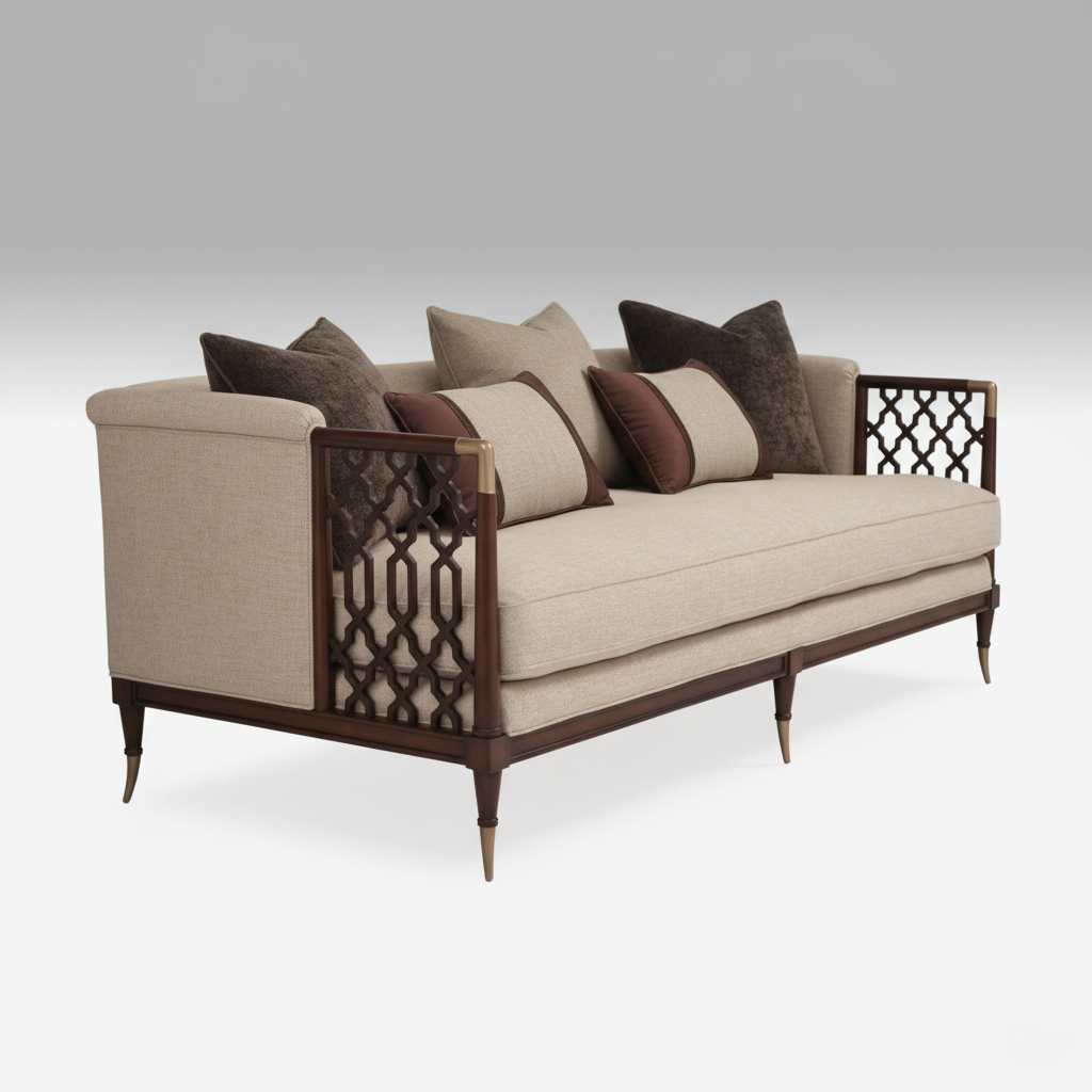 3 Seater Sofa with Luxury Comfort and Modern Style Perfect for Living Rooms, Upscale Homes and Interior Spaces