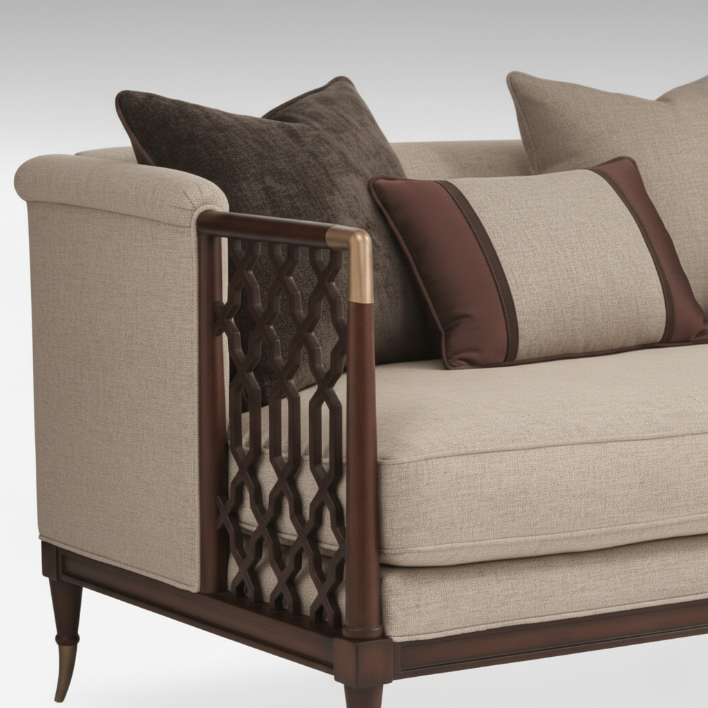 3 Seater Sofa with Luxury Comfort and Modern Style Perfect for Living Rooms, Upscale Homes and Interior Spaces