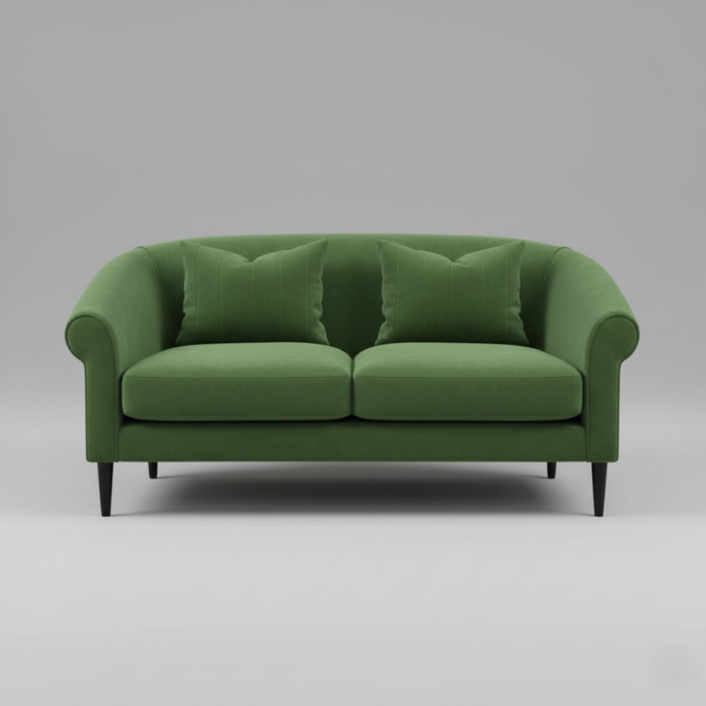 घर के फर्नीचर के लिए आधुनिक सोफा, प्लाईवुड और मखमली कपड़े से बना अनोखा डिज़ाइन और लिविंग रूम के लिए सबसे आरामदायक सोफा