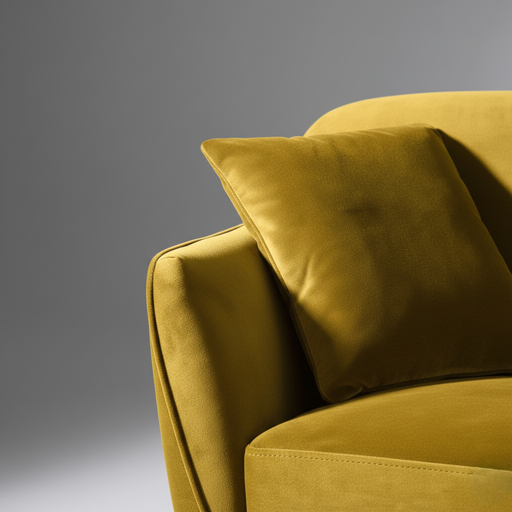 2 Seater Sofa Modern Design Wooden Frame with Velvet Fabric, Soft Padded, and Durable Quality