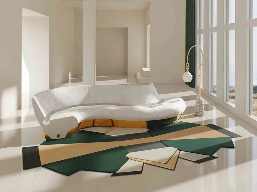 বাড়ির আসবাবপত্রের জন্য বিলাসবহুল ডিজাইনের মডুলার সোফা, উচ্চ ঘনত্বের ফোম সহ লেদারেট দিয়ে তৈরি প্লাইউড, বসার ঘরের জন্য টেকসই এবং আরামদায়ক