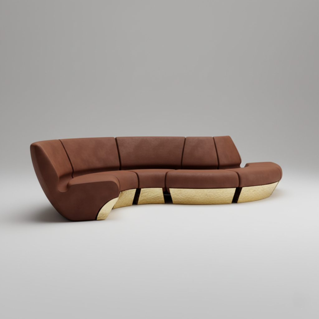 घर के फर्नीचर के लिए लक्जरी डिज़ाइन मॉड्यूलर सोफा, लेदरेट के साथ प्लाईवुड से बना, उच्च घनत्व वाले फोम के साथ, लिविंग रूम के लिए टिकाऊ और आरामदायक