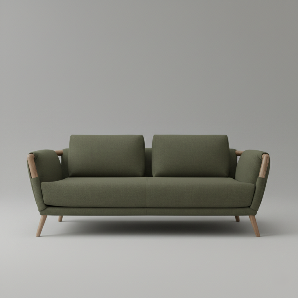 2-Seater Italian Sofa with Modern Aesthetics, Premium Upholstery, Compact Form, and Elegant Design Perfect