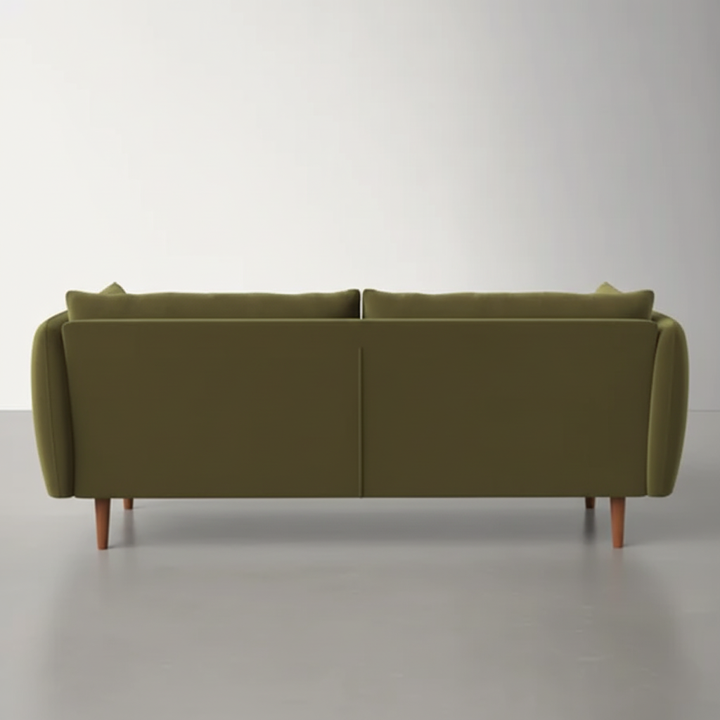 2 Seater Sofa Modern Design with Teak Wood Legs and Comfortable & Perfect for Living Room
