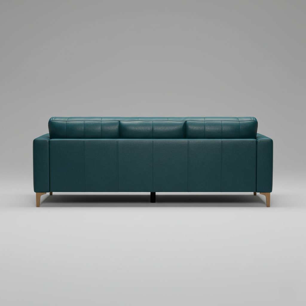 3 Seater Sofa for Home Furniture and Tufted Design Modern Sofa Premium Leatherette with Metal Legs