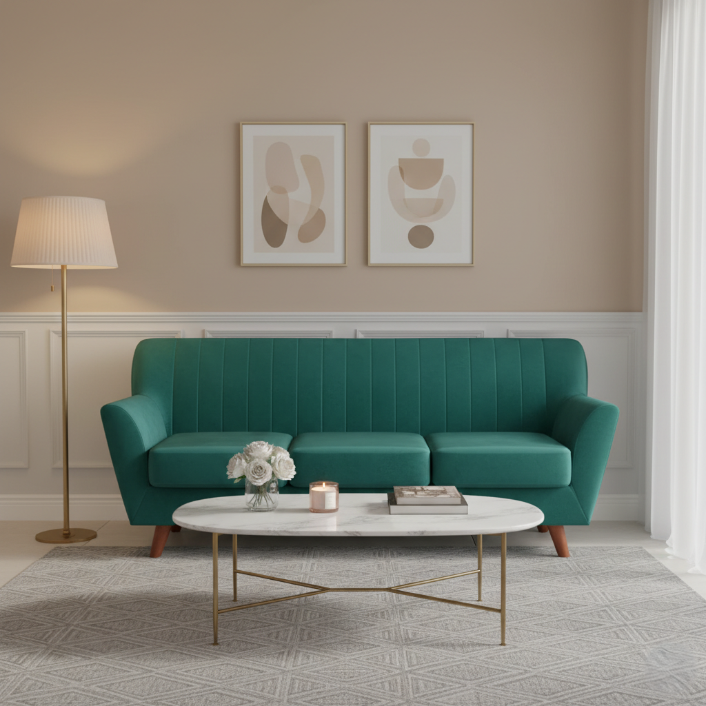 3 Seater Modern Sofa Offering Premium Comfort Sleek Design and Luxury Appeal for Living Room