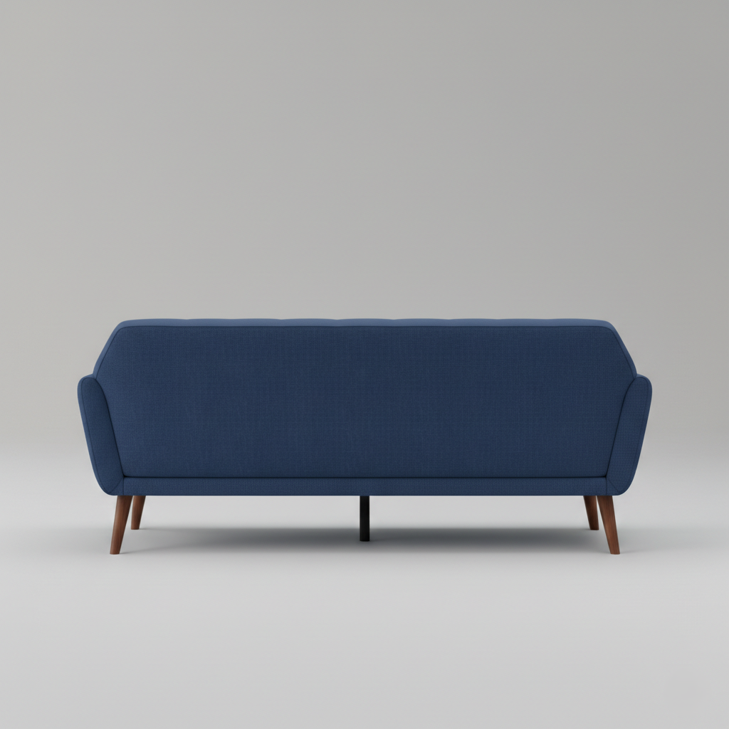 3 सीटर सोफा टफ्टेड डिज़ाइन मरांडी लकड़ी और सॉफ्ट फोम से बना है और लिविंग रूम के लिए आरामदायक है