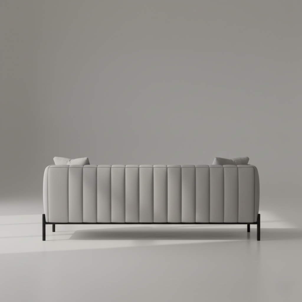 घर के फर्नीचर के लिए 3 सीटर सोफा, प्लाईवुड और लेदरेट फैब्रिक से बना अनोखा डिज़ाइन और लिविंग रूम के लिए आर्म रेस्ट और आरामदायक सोफा