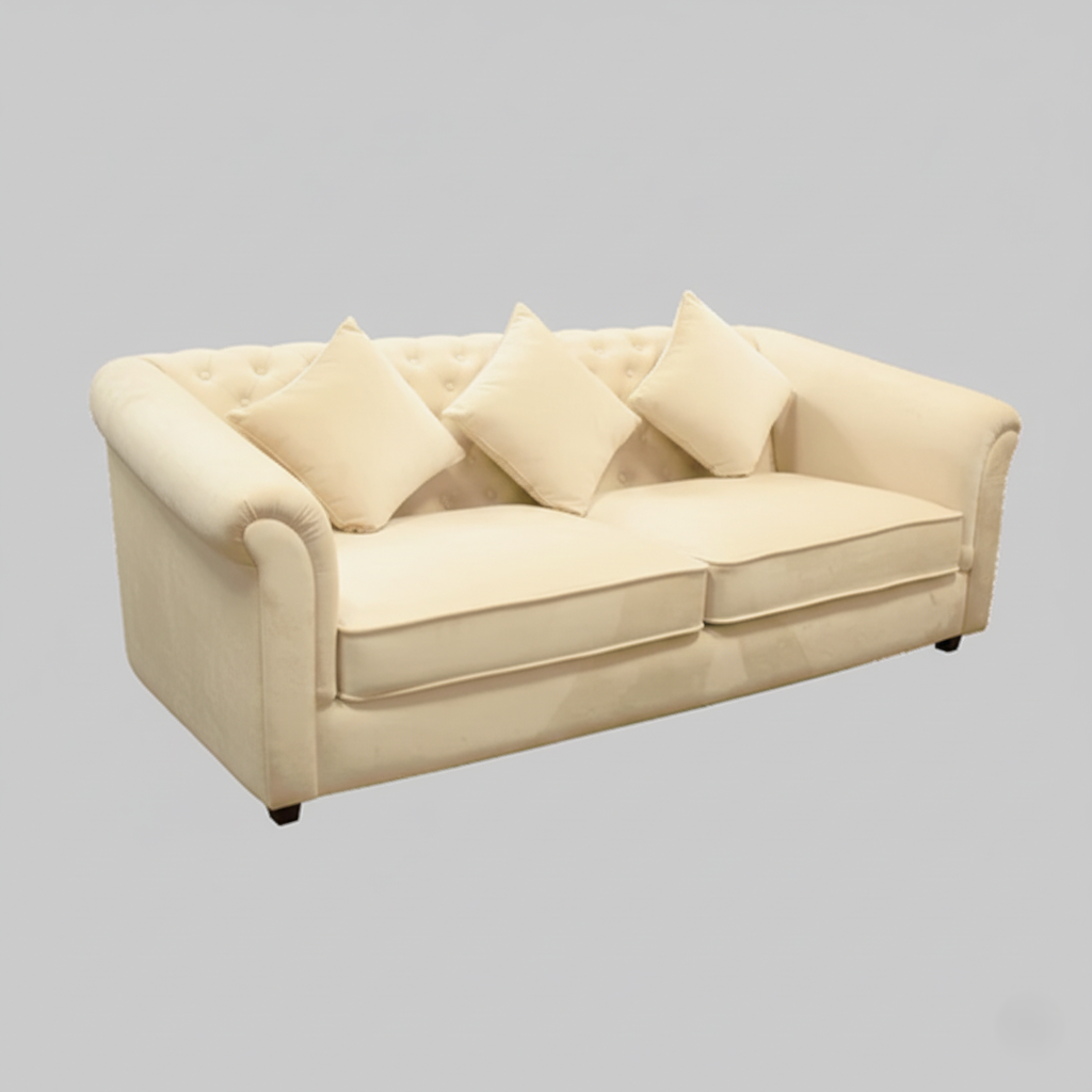 3 सीटर सोफा आधुनिक डिज़ाइन, घर के फर्नीचर के लिए, मखमली असबाब के साथ और लिविंग रूम के लिए पूरी तरह से गद्देदार, उच्च और प्रीमियम गुणवत्ता