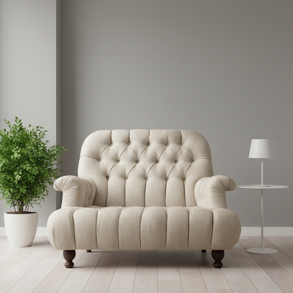 1 Seater Sofa, Designer Italian Combining Luxury Comfort and Modern Style Perfect for Living Rooms