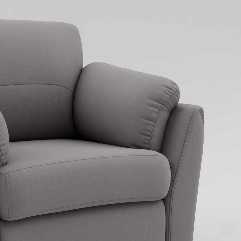 Single Seater Sofa for Home Furniture Premium Fabric With Solid Wooden Frame, Armchair & Modern Design High Durablity