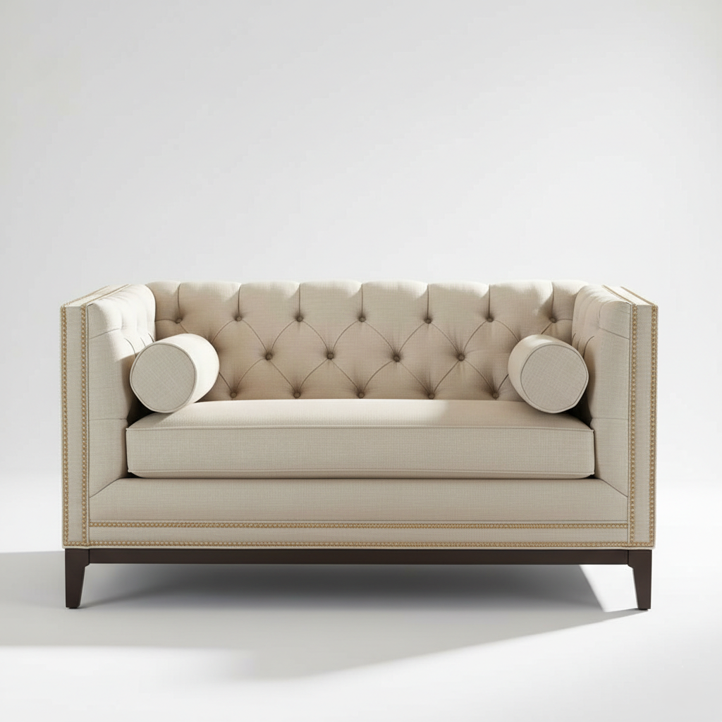 2 Seater Luxury Italian Sofa with Modern Design for Living Room Comfort Style Durability