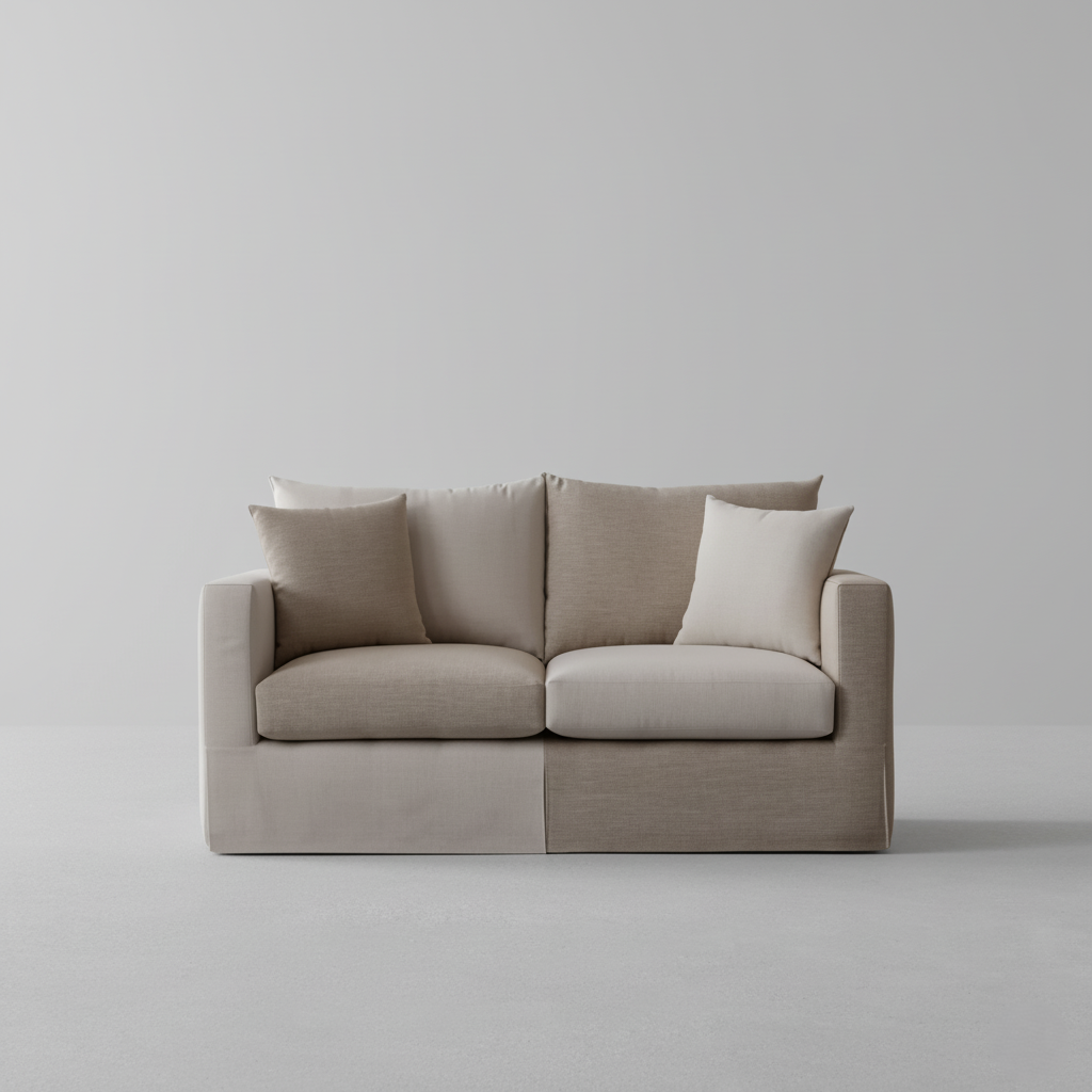 2 Seater Sofa Plywood Frame with Soft Padded High-Density Foam, Comfortable Design, Space-Saving, Perfect for Home Furniture