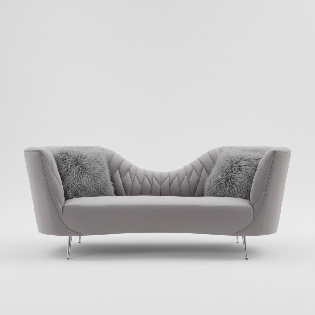 3 सीटर सोफा होम फर्नीचर लक्ज़री अपहोल्स्ट्री वेलवेट मरांडी लकड़ी और प्लाई संरचना और धातु के पैर