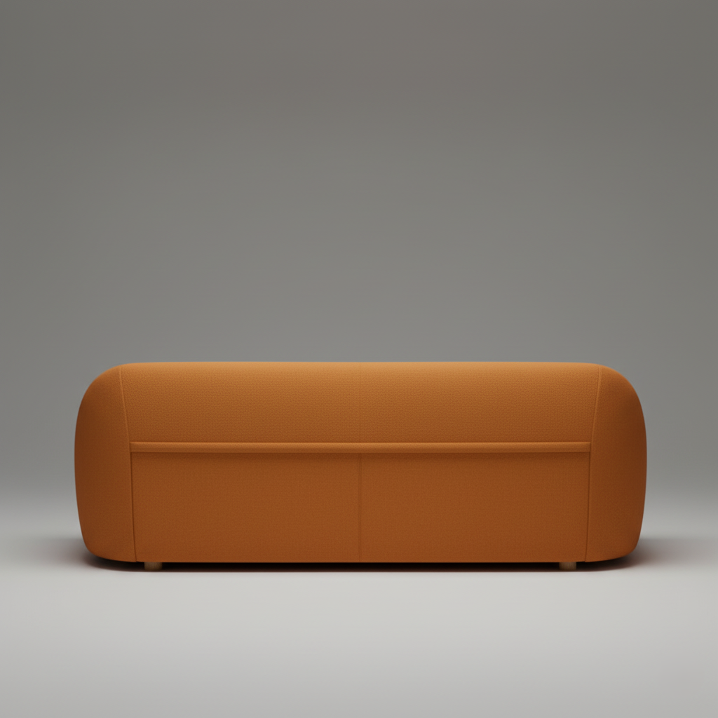 घर के फर्नीचर के लिए 3 सीटर सोफा, साबर फ़ैब्रिक, 350GSM, मरांडी लकड़ी और टीक प्लाई संरचना और लिविंग रूम के लिए आरामदायक रूप से मुलायम