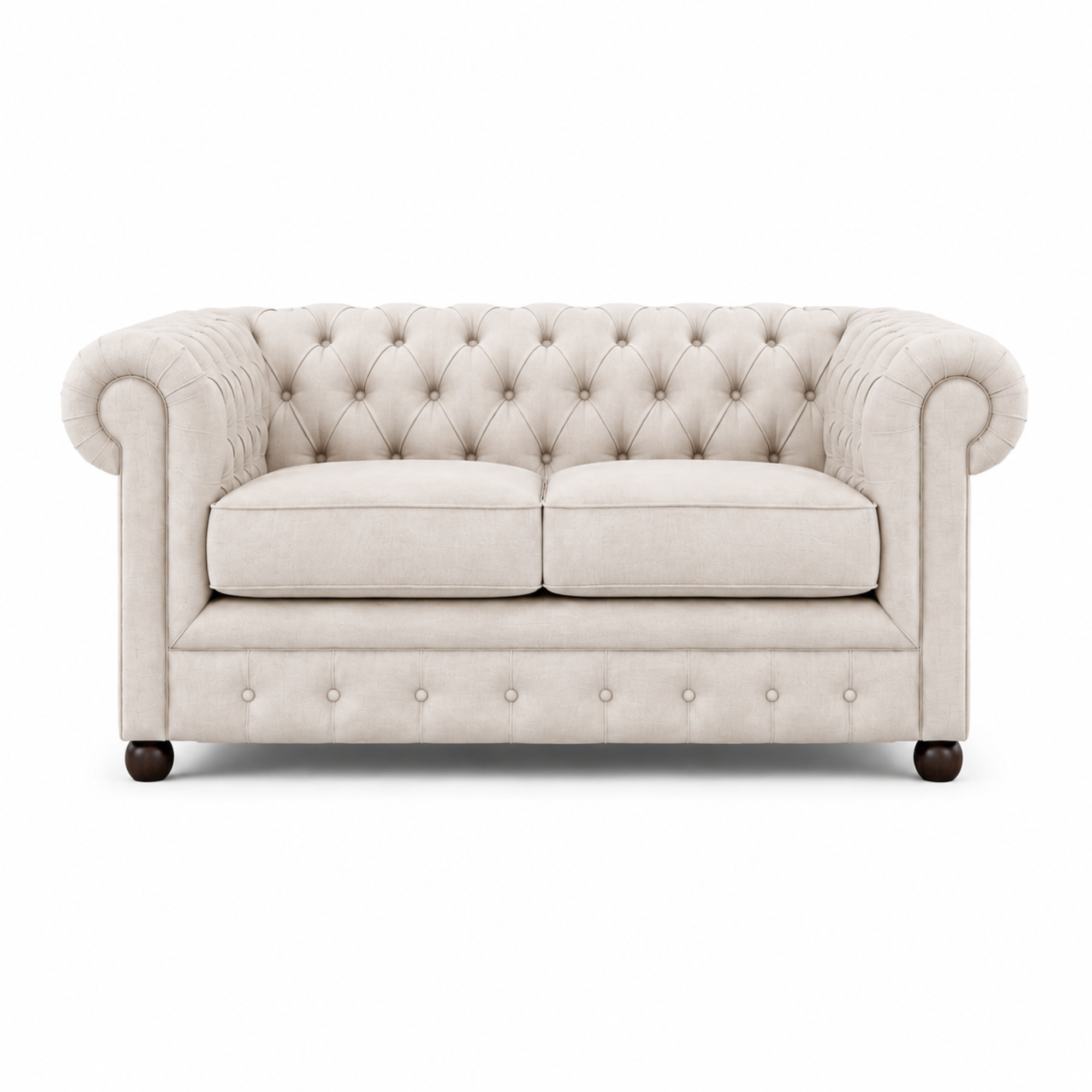 Best 3 Seater Chesterfield Sofa Fabric Cotton Line Blend Sofa with Frame Marandi wood & Soft Padded High Quality
