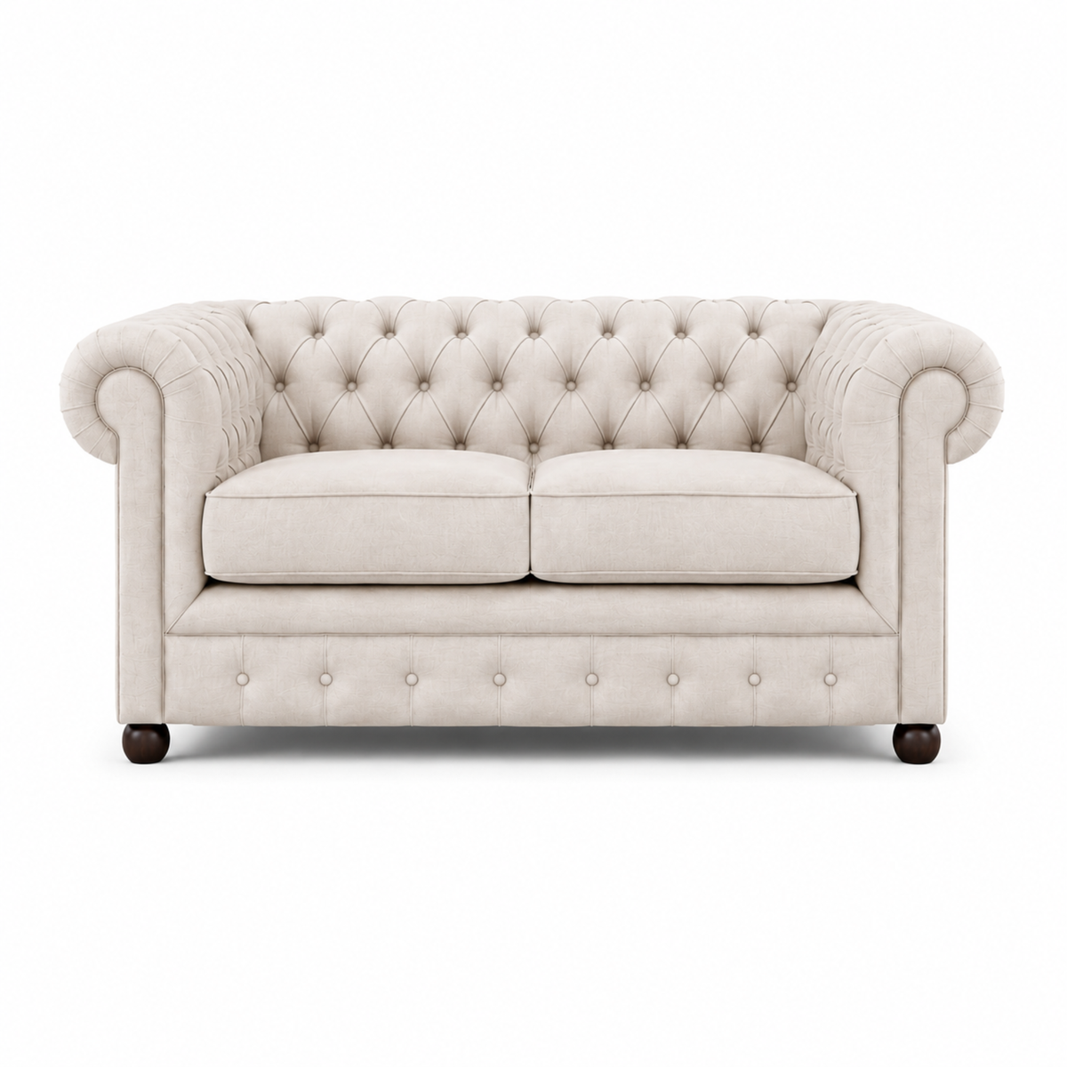 Best 3 Seater Chesterfield Sofa Fabric Cotton Line Blend Sofa with Frame Marandi wood & Soft Padded High Quality