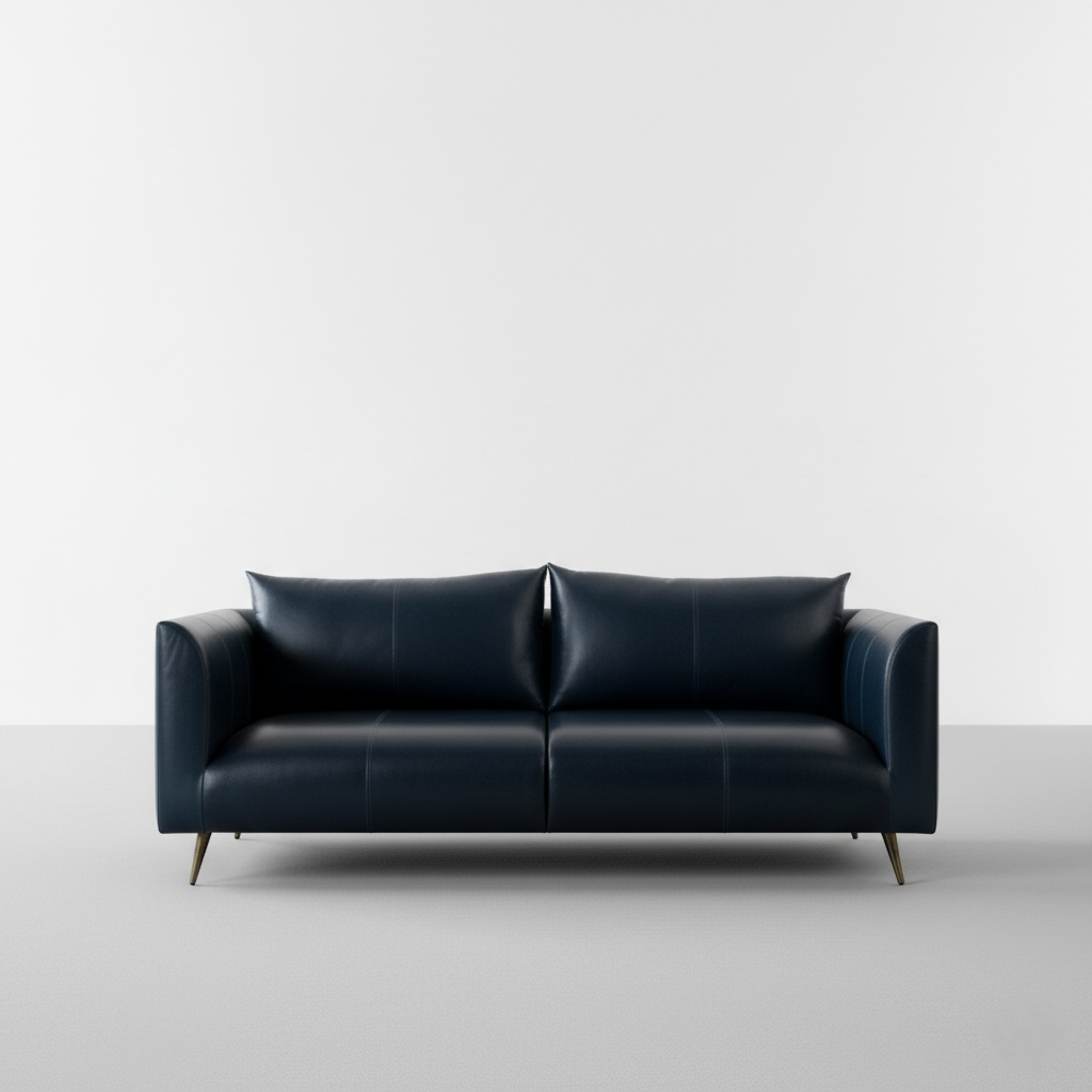 3 Seater Sofa Modern Design Made in Plyboard and Upholstery Leatherette Soft Seating &amp; Comfortable Padded Perfect for living Room