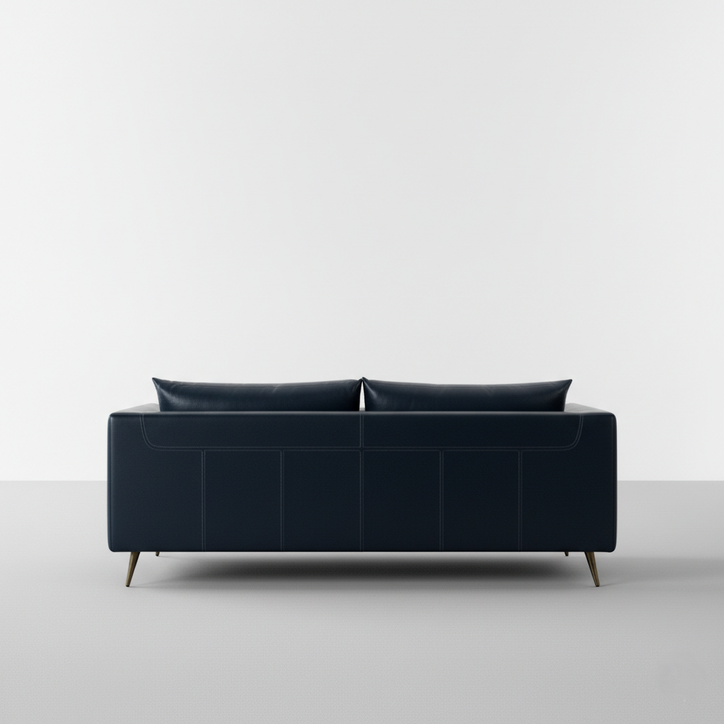 3 Seater Sofa Modern Design Made in Plyboard and Upholstery Leatherette Soft Seating &amp; Comfortable Padded Perfect for living Room