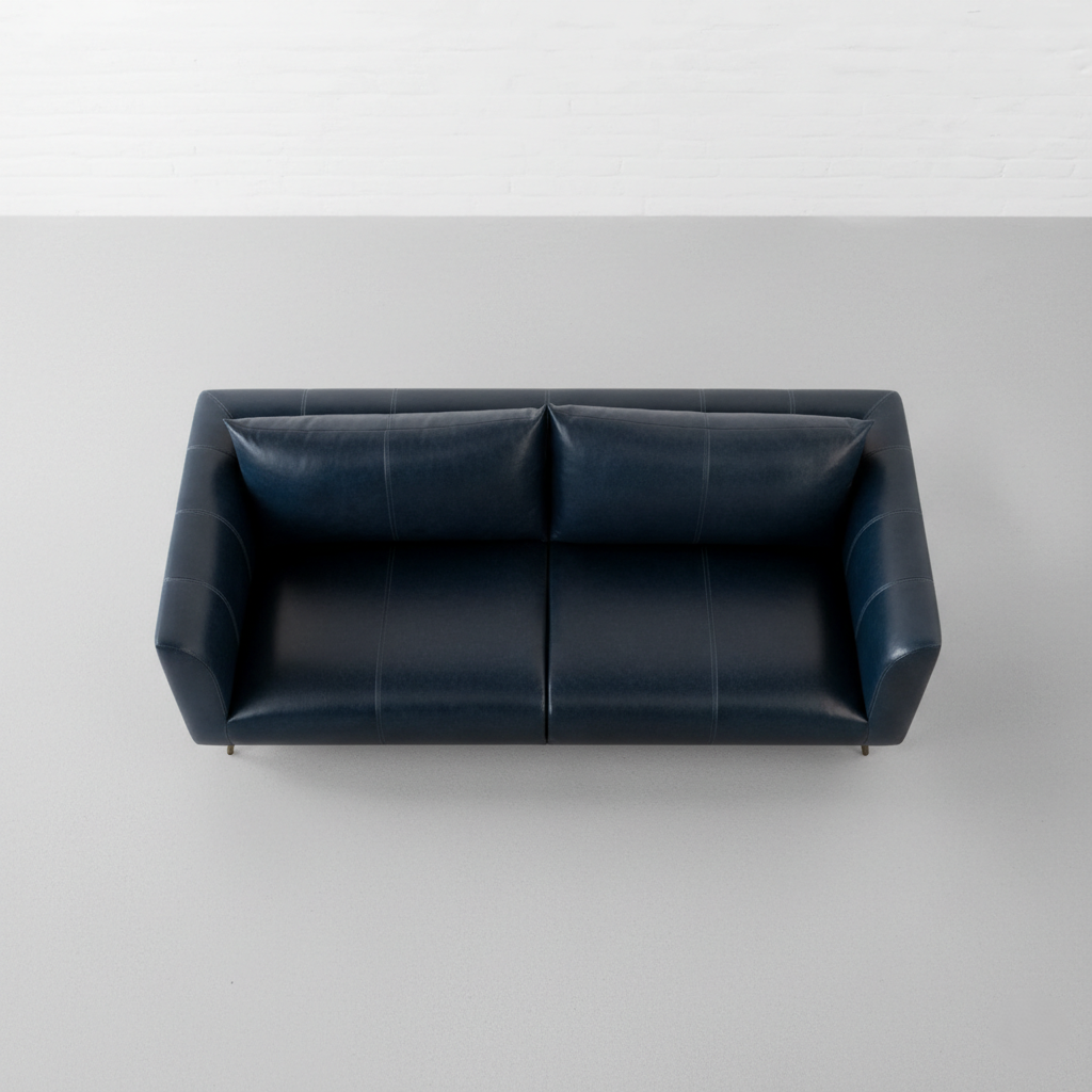 3 Seater Sofa Modern Design Made in Plyboard and Upholstery Leatherette Soft Seating &amp; Comfortable Padded Perfect for living Room