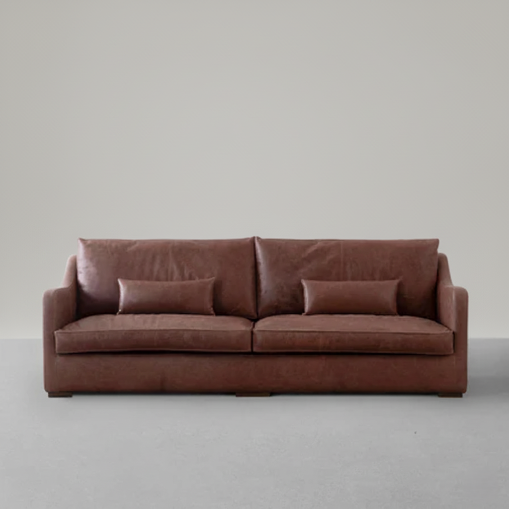 3 Seater Sofa Modern Design and Upholstery Leatherette Durable & Comfortable Perfect for living Room