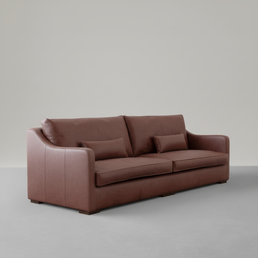 3 Seater Sofa Modern Design and Upholstery Leatherette Durable & Comfortable Perfect for living Room