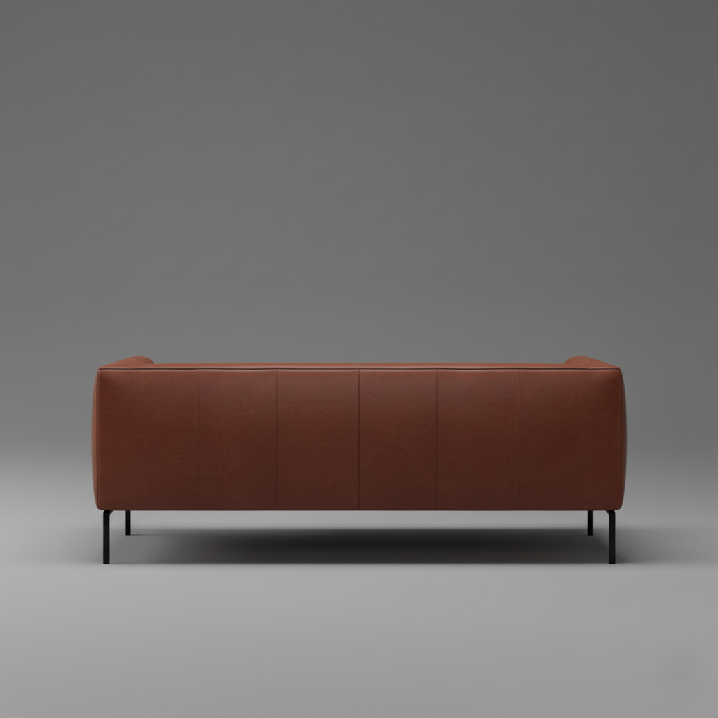 3 Seater Sofa for Home Furniture Leatherette Fabric Soft Seating & Metal Leg Durable in Long Lasting Sofa