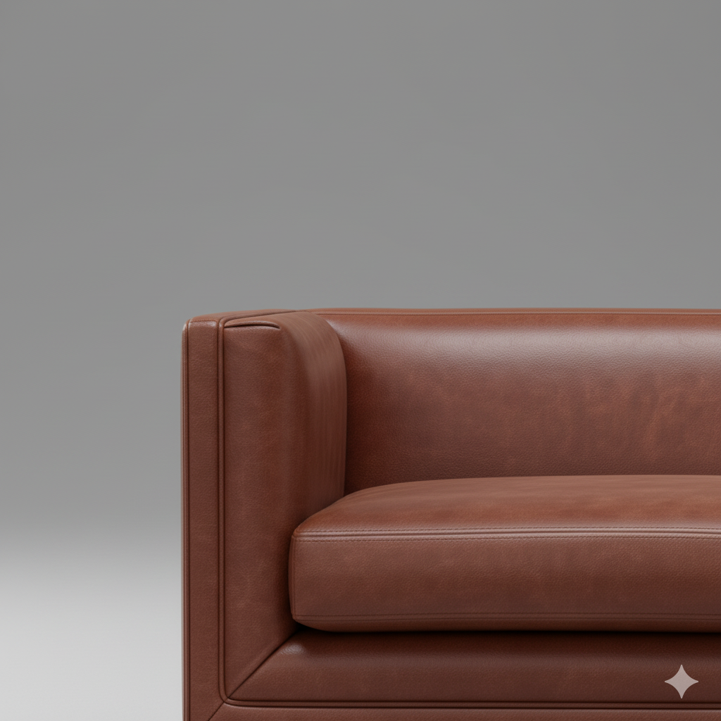 3 Seater Sofa for Home Furniture Leatherette Fabric Soft Seating & Metal Leg Durable in Long Lasting Sofa