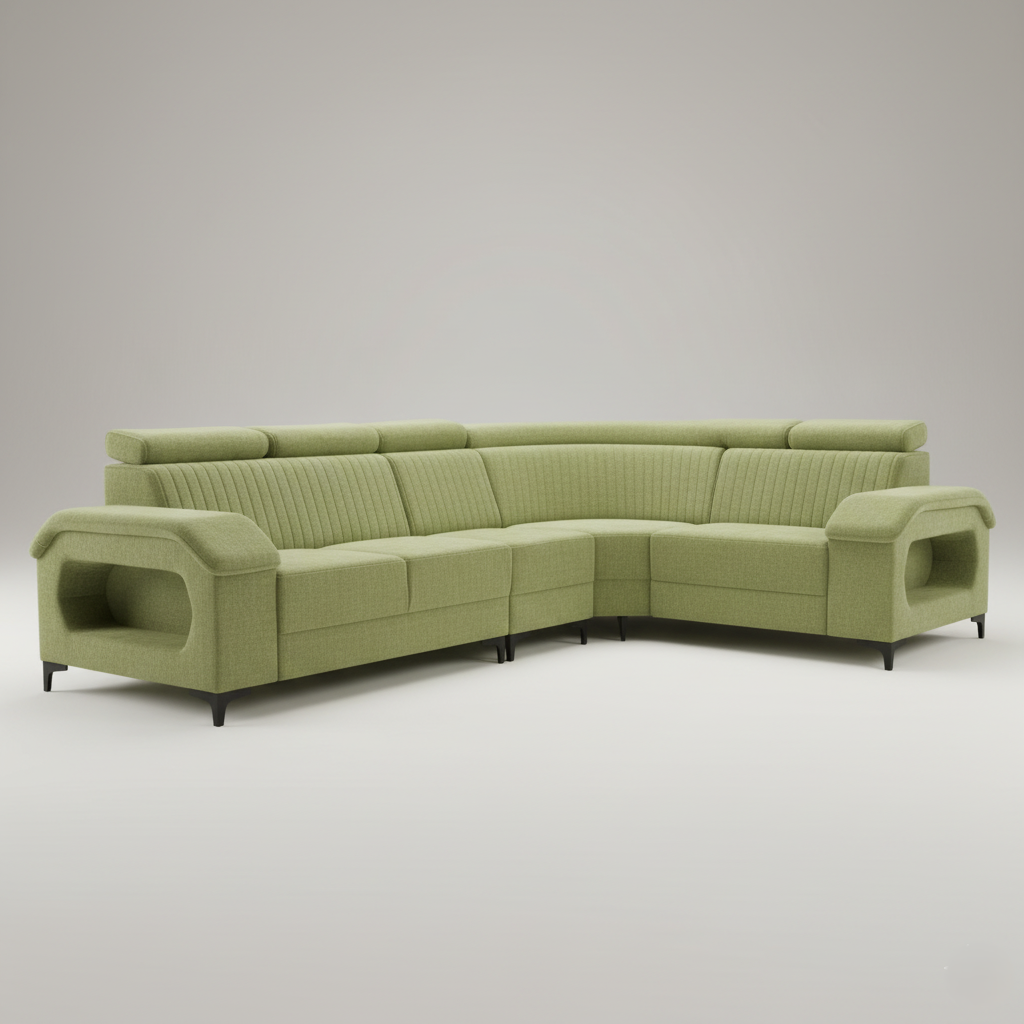 L Shape Sofa for Home Furniture Made in Marandi wood & Premium From Modern Sectional & Corner Sofa for Living Room
