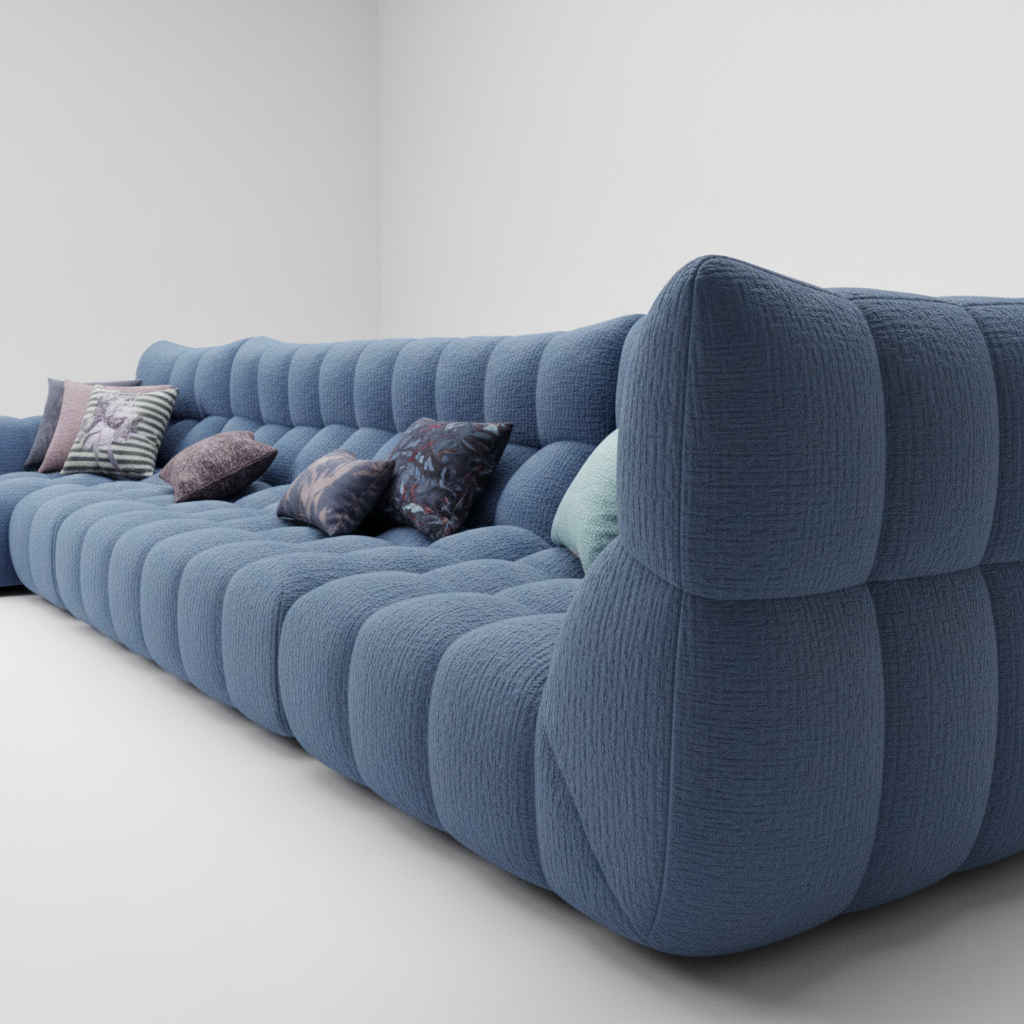 মডুলার সোফা বিলাসবহুল ইউ শেপ ডিজাইনের ফুল প্যাডেড প্রিমিয়াম ফ্যাব্রিক এবং নরম সিটিং এবং আরামদায়ক লিভিং রুমের সোফা