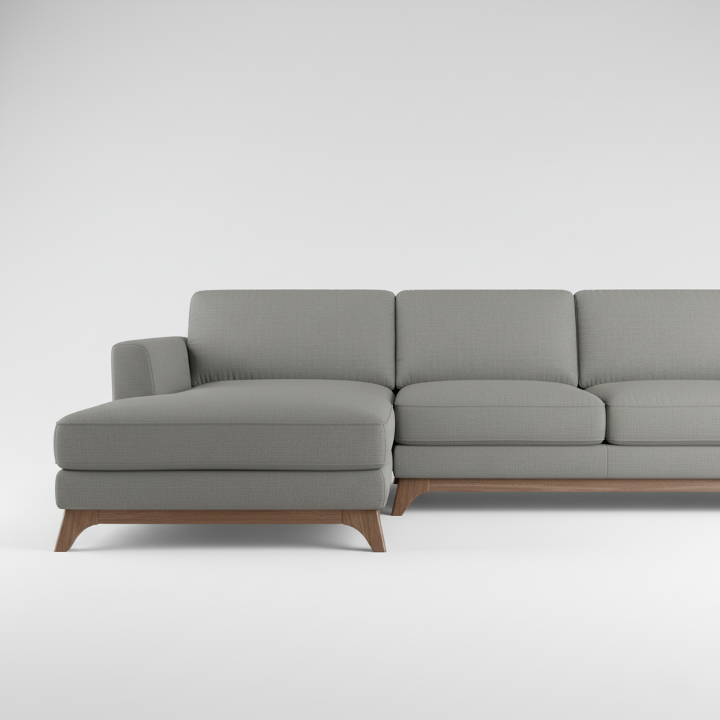 L Shape Sectional Luxury Sofa for Home Furniture and Luxury with High Density Foam Modern Sofa for Living Room